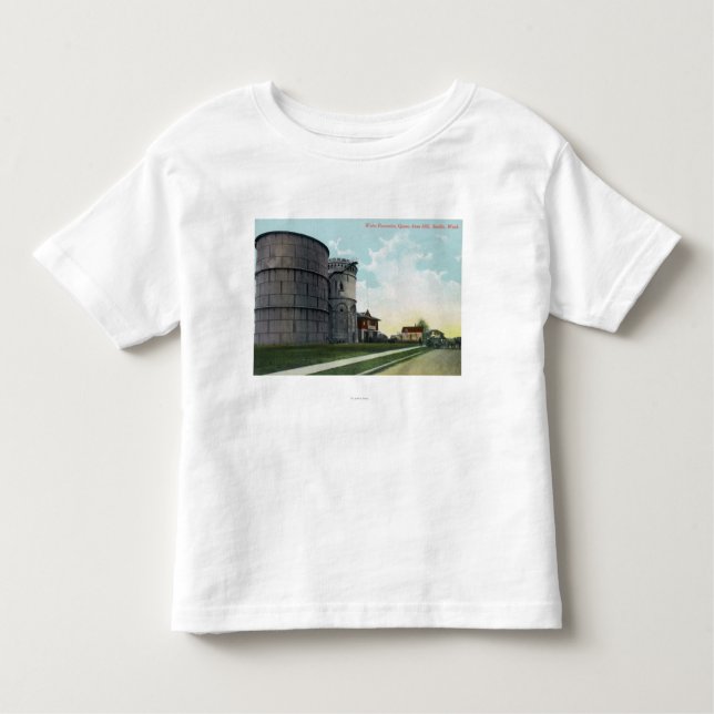 Hügel-Wasserreservoir-Szene der Königin-Anne Kleinkind T-shirt (Vorderseite)