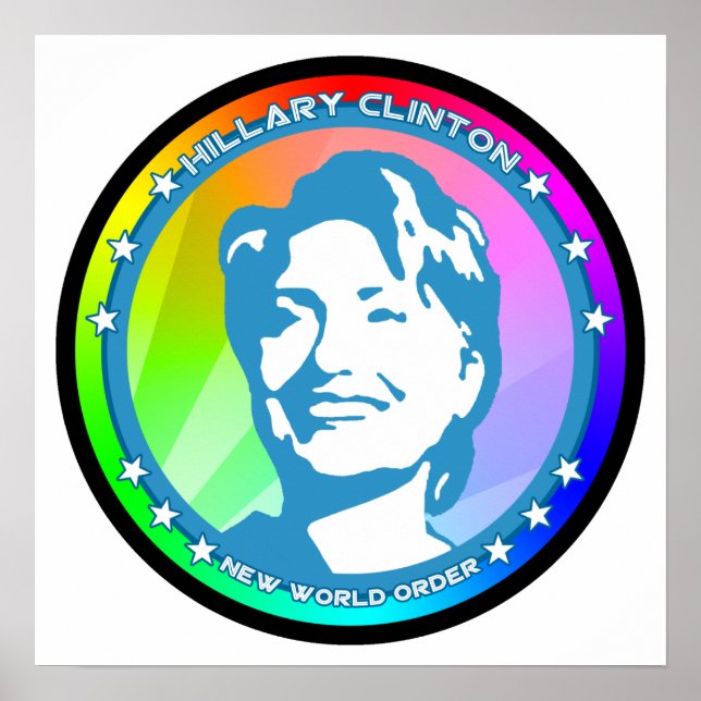 Hügelklaton. Regenbogen. Poster (Vorne)
