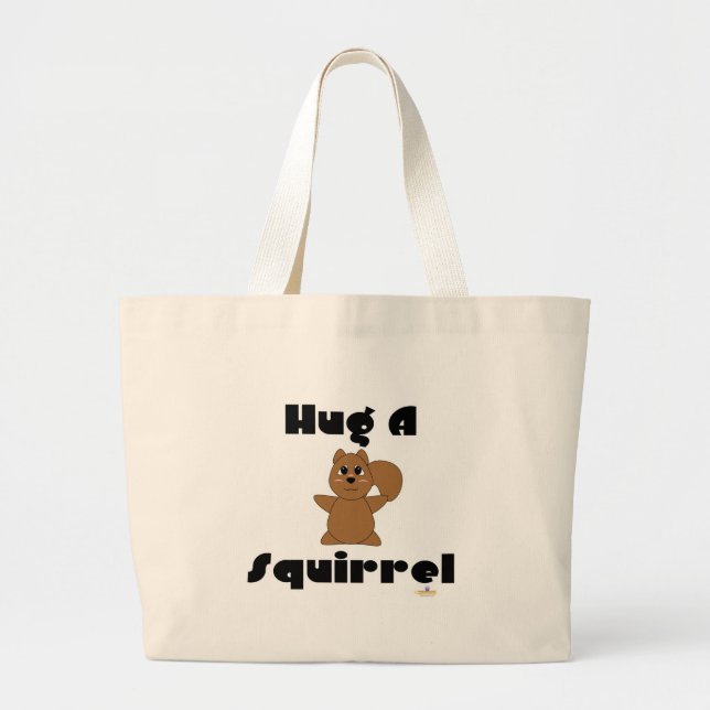 Huggable Brown Eichhörnchen umarmen Eichhörnchen Jumbo Stoffbeutel (Vorne)