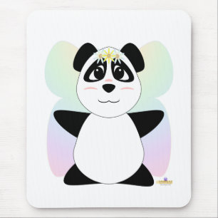 Huggable Fairy Panda Bear Mousepad