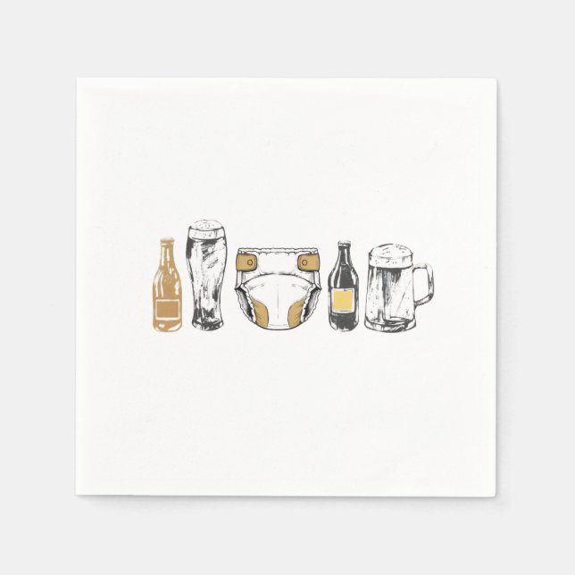 Huggies and Chuggies Serviette (Vorderseite)