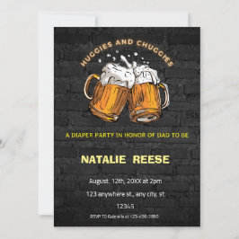 Huggies and Chuggies Vater Diaper Einladung