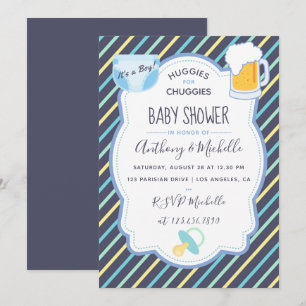 Huggies für Chuggies Windelparty-Einladung Einladung