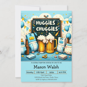 Huggies und Chuggies: Der ultimative Vater zu sein Einladung
