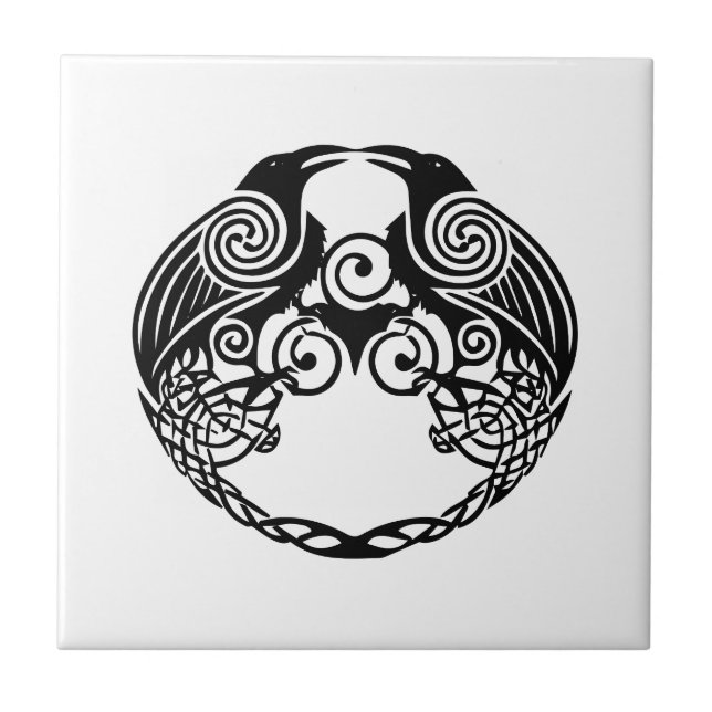 Huggin und muninn fliese (Vorderseite)