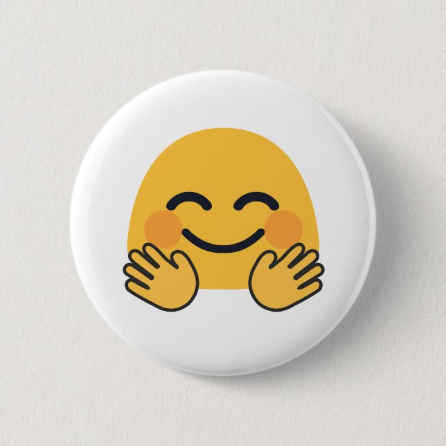 Hugging Emoji Button (Vorderseite)