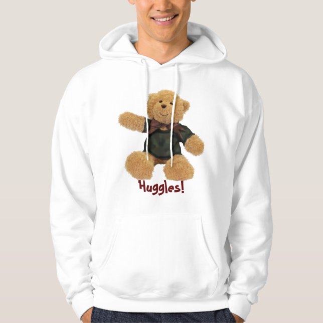 Huggles Niedlich Teddy Bear Girls' Hoodie (Vorderseite)