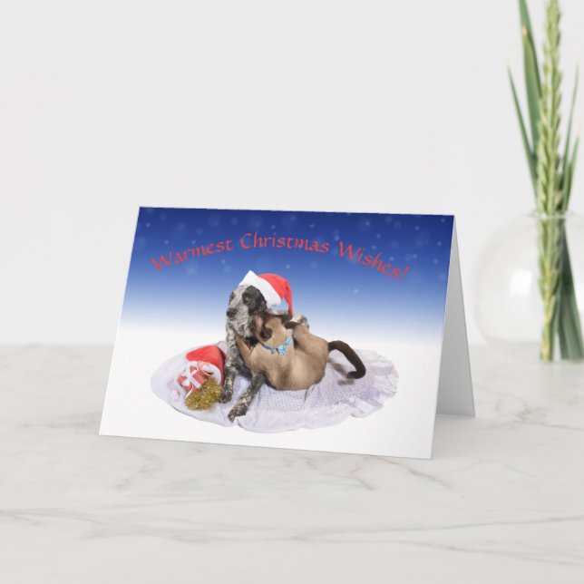 Huggy Christmas Karte (Vorderseite)