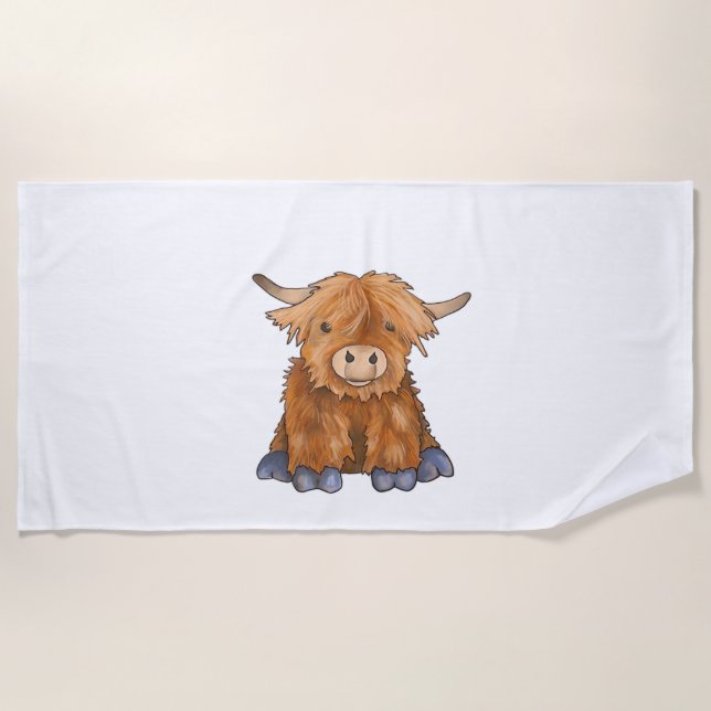 Huggy Harry - Teil meiner Fluffy Friends Series Cl Strandtuch (Vorderseite)