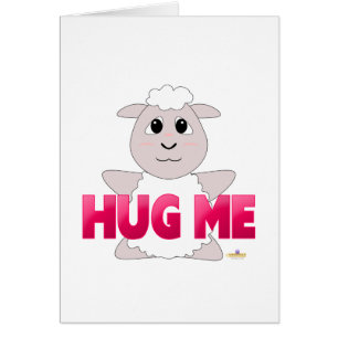 Huggy White Sheep Pink Umarmung