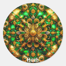 HUGH ~ Shiny Green und Gold Christmas ~