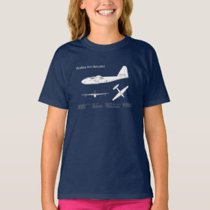 Hughes H-4 Hercules Spruce Goose - Flugzeugpläne T-Shirt