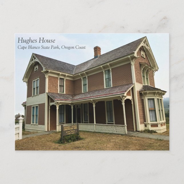 Hughes House, Cape Blanco, Oregon Coast Postkarte (Vorderseite)
