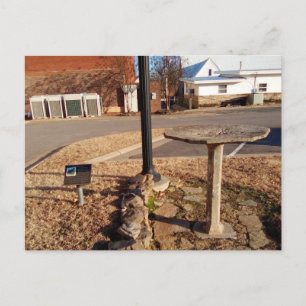 Hughes Memorial Bird Bath: Arkansas Postkarte