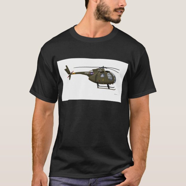 Hughes OH-6 Cayuse Cav T-Shirt (Vorderseite)