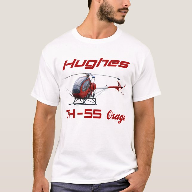 Hughes TH-55 Osage, th-55 Hubschrauber T-Shirt (Vorderseite)