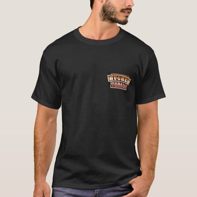 Hughes-/Thrall-Taschen-Logo-T - Shirt (Vorderseite)