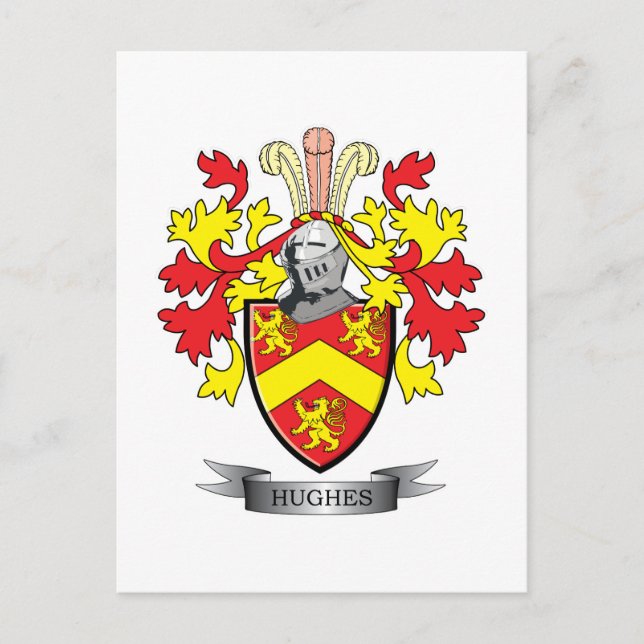 Hughes-Wappen Postkarte (Vorderseite)