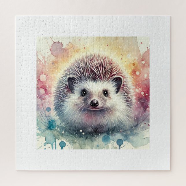 Hughs Hedgehog 280624AREF115 - Watercolor Puzzle (Vertikal)