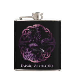 Hugin u. Munin Flasche Flachmann
