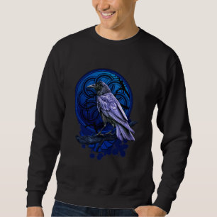 Huginn der Rabe Mitternacht Nordische Nachrichten Sweatshirt