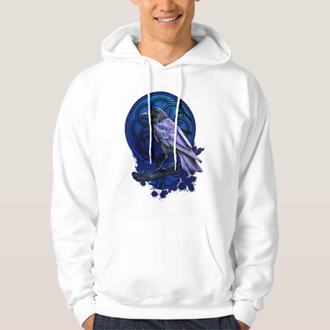 Huginn the Raven Midnight Nordic Tidings Hoodie (Vorderseite)