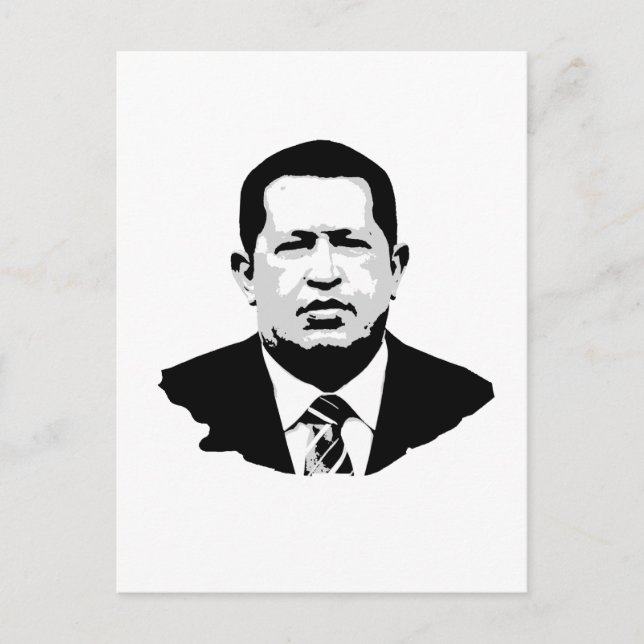 Hugo Chavez Postkarte (Vorderseite)