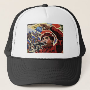 Hugo Chavez - Stil der Cartoon Revolution Truckerkappe