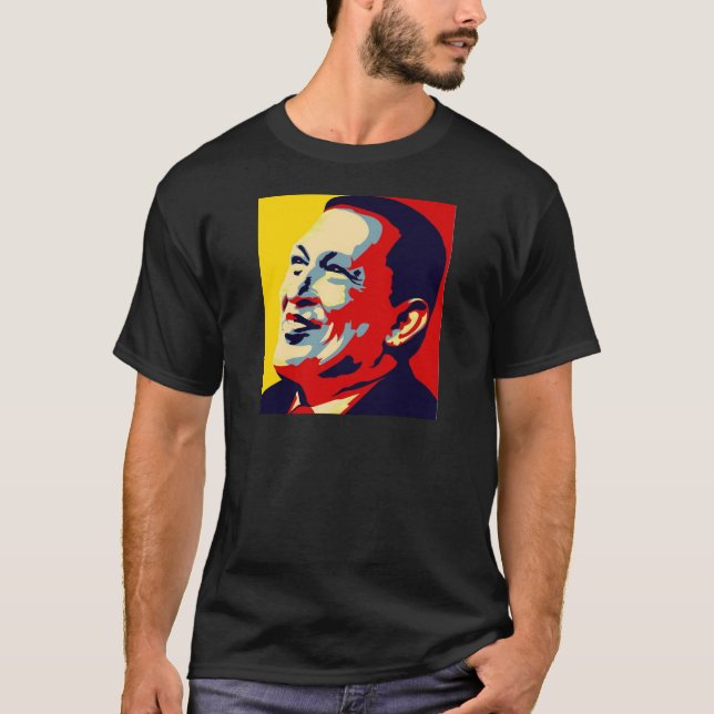 Hugo Chavez - Stil der Obama-Hoffnung T-Shirt (Vorderseite)
