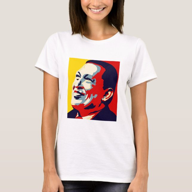 Hugo Chavez - Stil der Obama-Hoffnung T-Shirt (Vorderseite)