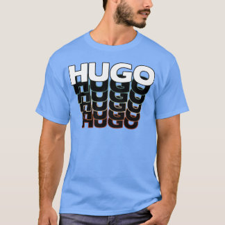 Hugo Lustig Retro Vintage Sonnenuntergang Hugo 80e T-Shirt