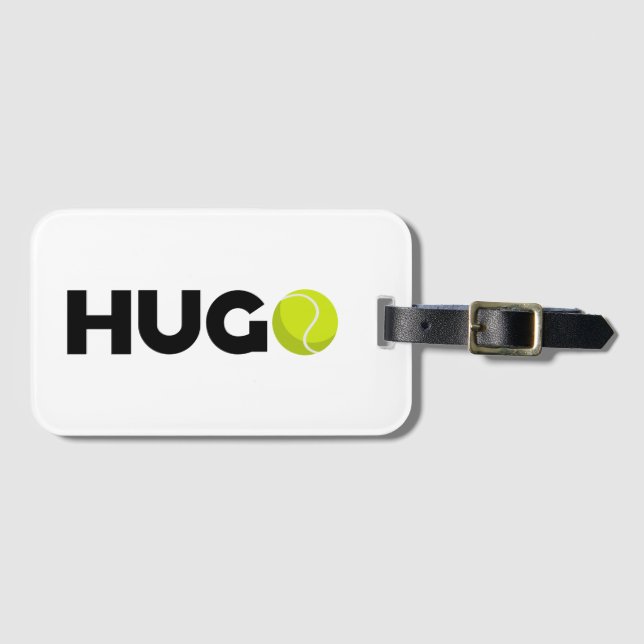 Hugo Tennis Gepäckanhänger (Vorderseite (Horizontal))