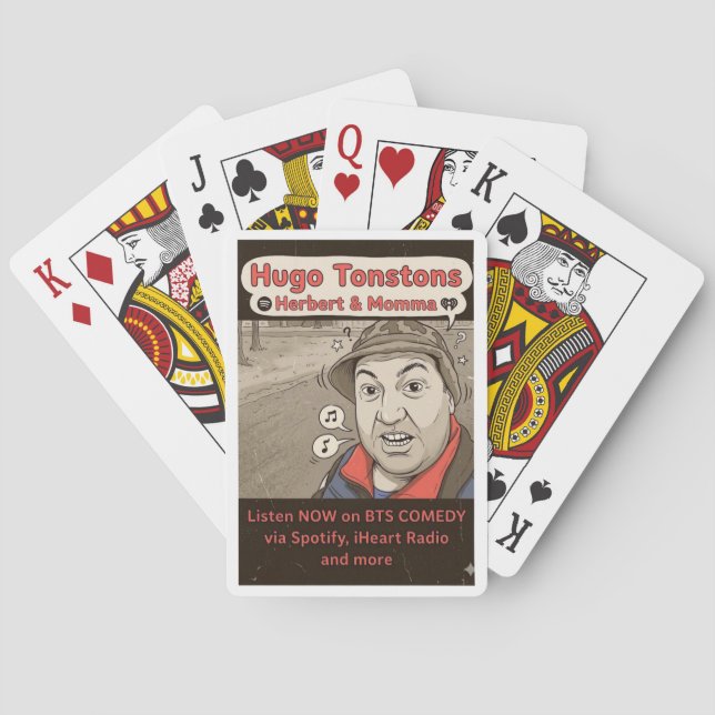 Hugo Tonstons, Herbert und Mama Spielkarten (Rückseite)