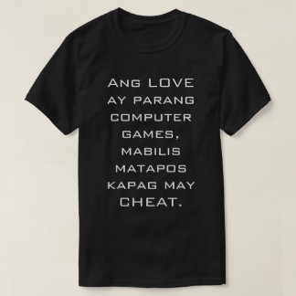 Hugot zeichnet schwarzes Shirt