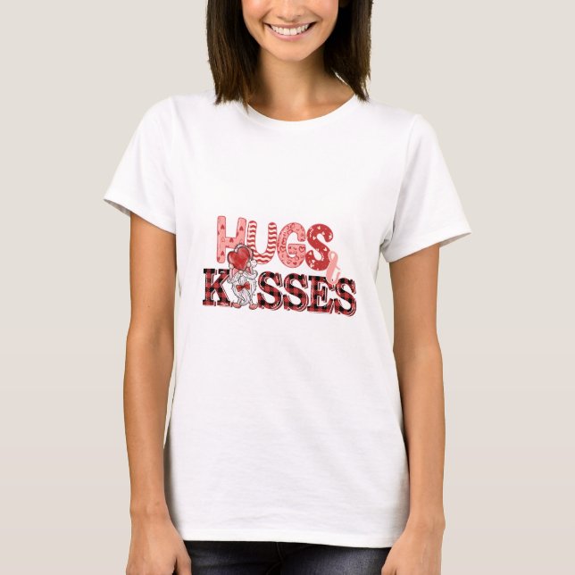 Hugs and Kisses Gnome T-Shirt (Vorderseite)