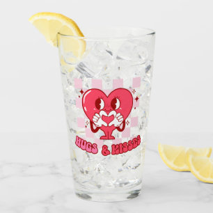 "Hugs and Kisses" Niedliches und liebenswertes r Glas