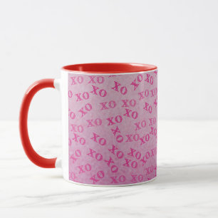 Hugs and Kisses Pink XO Tasse
