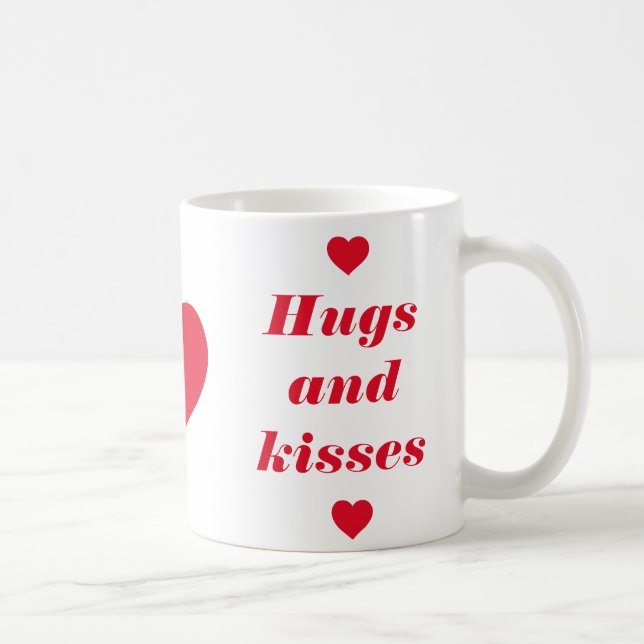 Hugs and Kisses Tasse (Rechts)