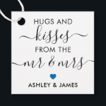 Hugs and Kisses von Herrn und Frau Tag, Blue Geschenkanhänger<br><div class="desc">Das sind die perfekten kleinen Geschenkanhänger. Sie können sowohl den Vor- als auch den Rücktext anpassen,  als auch die Farben ändern.</div>