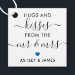Hugs and Kisses von Herrn und Frau Tag, Blue Geschenkanhänger<br><div class="desc">Das sind die perfekten kleinen Geschenkanhänger. Sie können sowohl den Vor- als auch den Rücktext anpassen,  als auch die Farben ändern.</div>