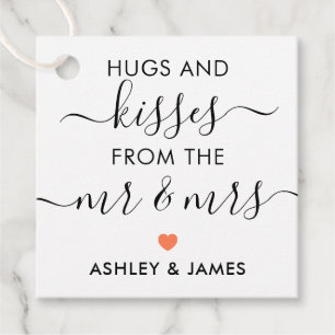 Hugs and Kisses von Herrn und Frau Tag, Coral Geschenkanhänger