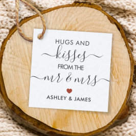 Hugs and Kisses von Herrn und Frau Tag Terracotta Geschenkanhänger