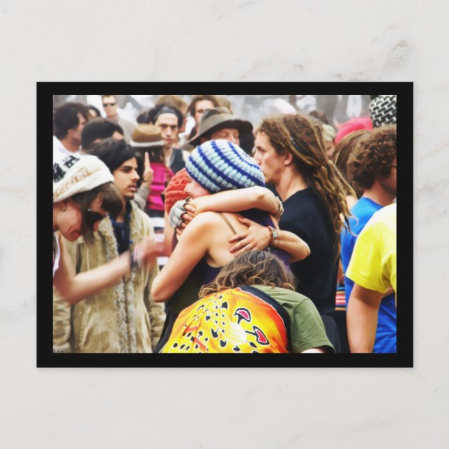 Hugs auf der Dancefloor Postkarte (Vorderseite)