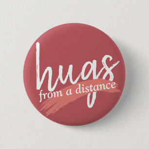 Hugs aus der Ferne in Lila pink Button