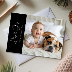 Hugs & Joy aus unserer Familie Merry Little Feiertagskarte