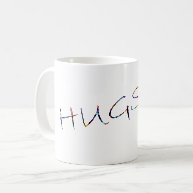 Hugs Kaffeetasse (Vorderseite Links)