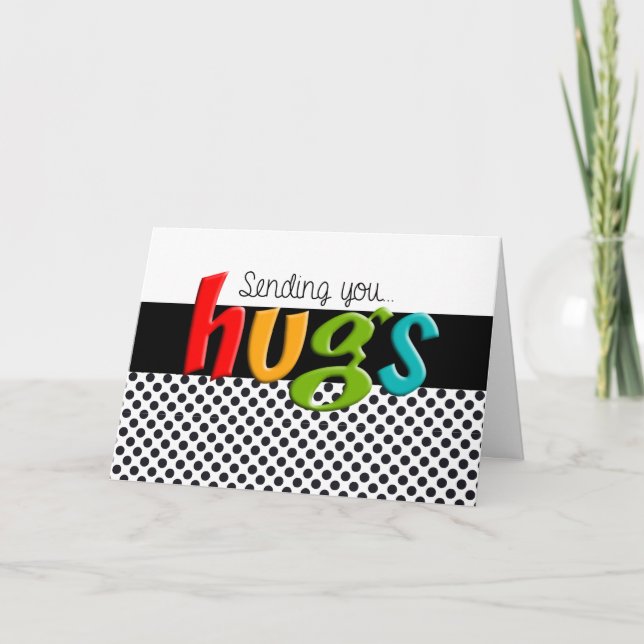 "Hugs" Karte (Vorderseite)