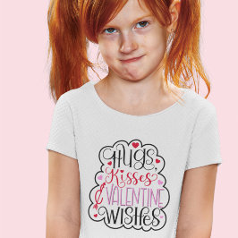 Hugs, kisses and Valentine Wishes, Hearts, Love 2 T-Shirt
