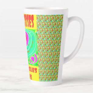 Hugs Kisses Design für Kinder Spaß Schlangenfarben Milchtasse