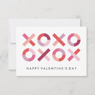 Hugs + Kisses Klassenzimmer Valentine - Blush Einladung